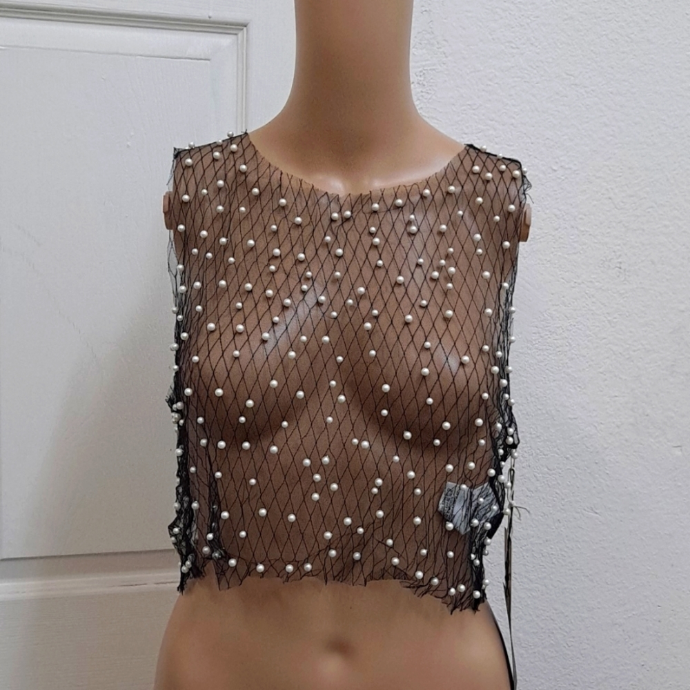 Pearl mesh top medium
